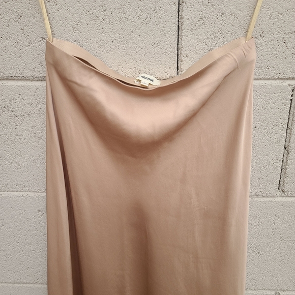 L'Agence | Clarisa Bias Maxi Skirt in Candied Ginger Size Medium - Picture 3 of 16